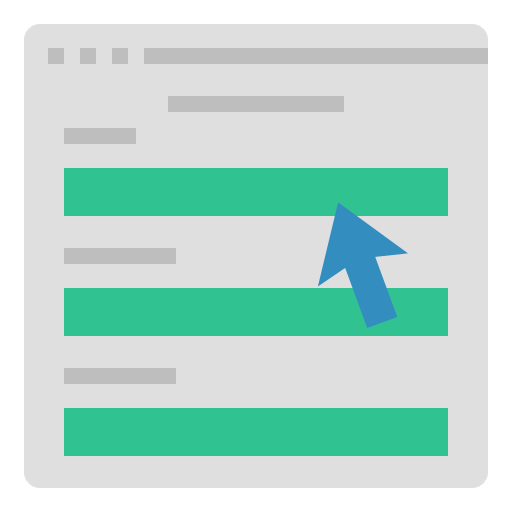 Webbformul&auml;r med markerade f&auml;lt och pekare, relaterad till Enkelwebbs skr&auml;ddarsydda webbdesignl&ouml;sningar.